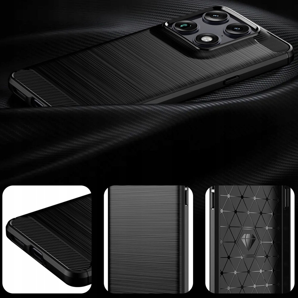TechSuit Husa de protectie Techsuit Carbon Silicone compatibil cu Motorola Signature, Negru – imagine 2