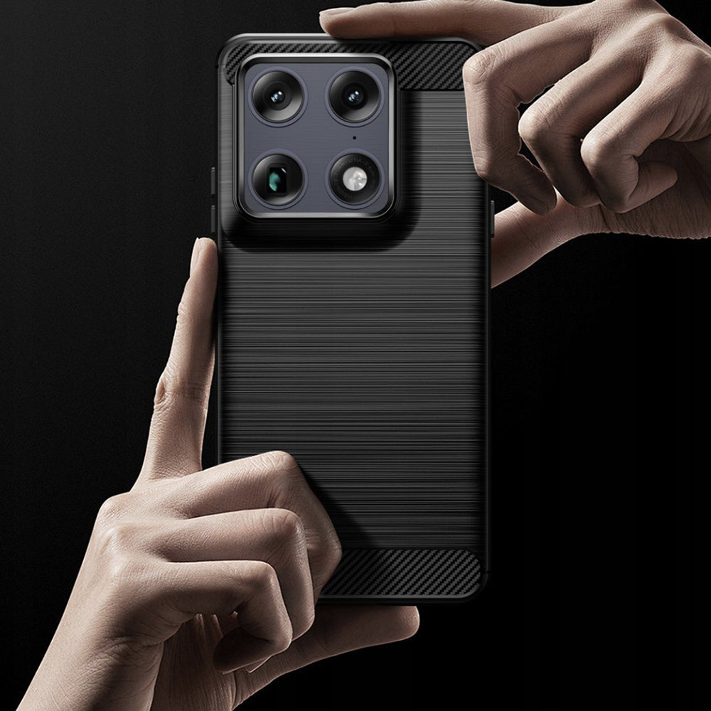 TechSuit Husa de protectie Techsuit Carbon Silicone compatibil cu Motorola Signature, Negru – imagine 6