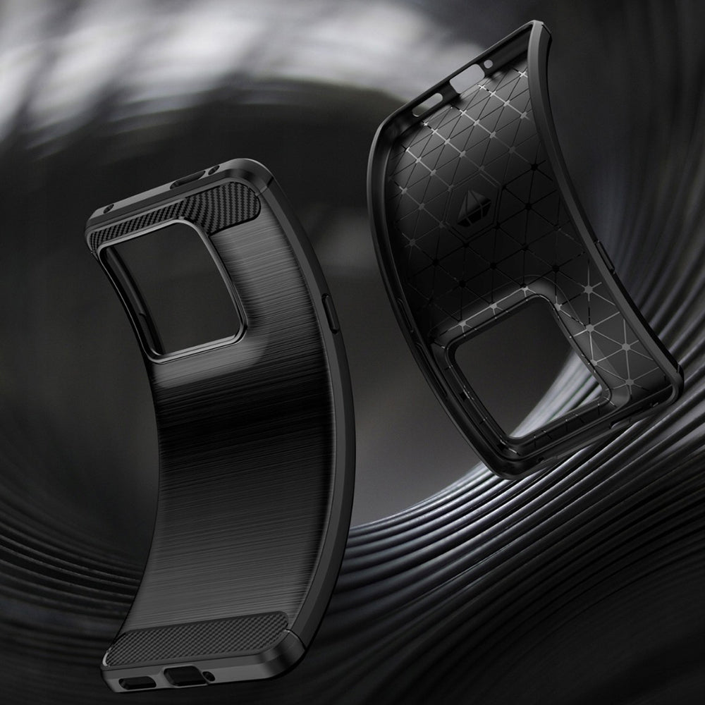TechSuit Husa de protectie Techsuit Carbon Silicone compatibil cu Motorola Signature, Negru – imagine 3