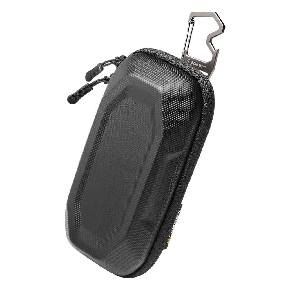 Spigen Sunglass Case Lock Fit LF520 (ACS09444), Universal, with Zipper, Built-in Metal Clip and Bottle Opener, Negru – i