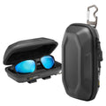 Spigen Sunglass Case Lock Fit LF520 (ACS09444), Universal, with Zipper, Built-in Metal Clip and Bottle Opener, Negru