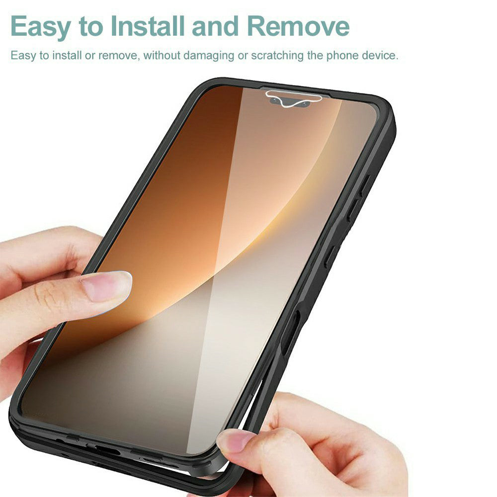 TechSuit Folie de protectie Techsuit ColorVerse 360 Series + compatibil cu Honor Magic8 Pro, Negru – imagine 6