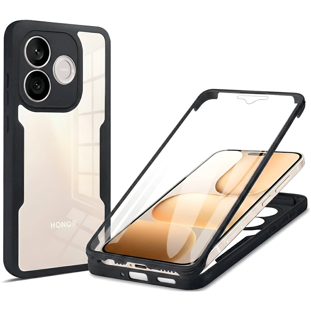 TechSuit Folie de protectie Techsuit ColorVerse 360 Series + compatibil cu Honor 600 Lite, Negru