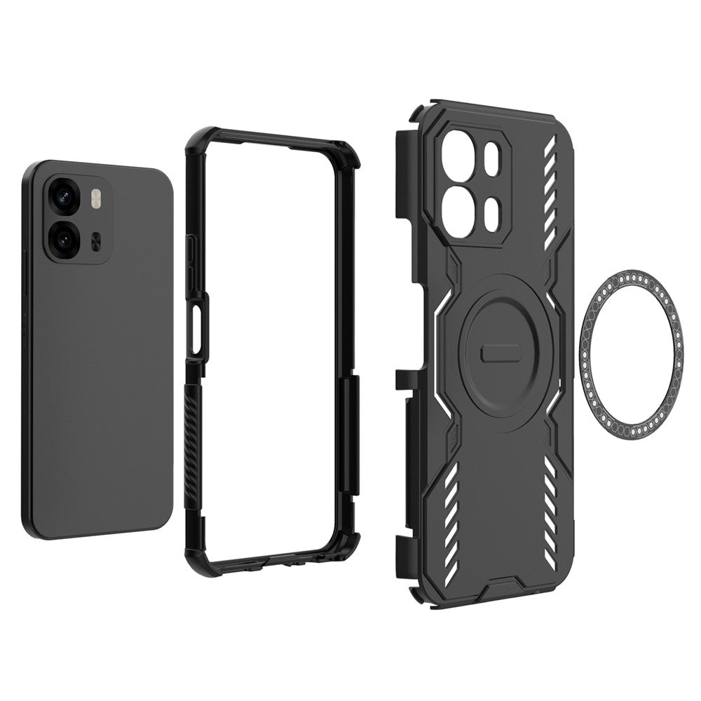 TechSuit Husa de protectie Techsuit ArmorMag compatibil cu Oppo A6 4G, Albastru – imagine 4
