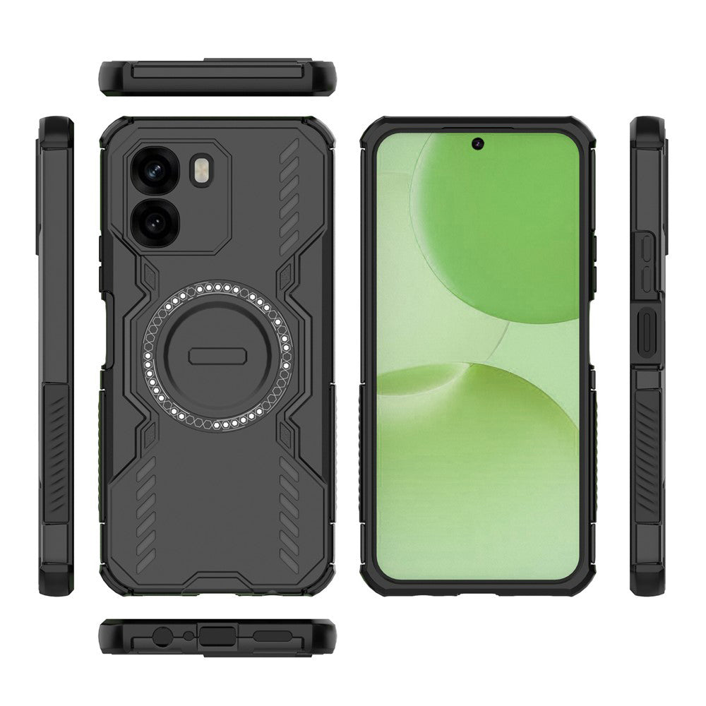 TechSuit Husa de protectie Techsuit ArmorMag compatibil cu Oppo A6 4G, Negru – imagine 3