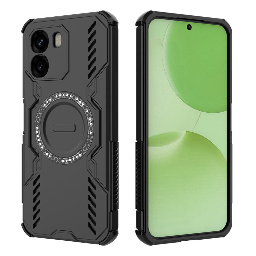 TechSuit Husa de protectie Techsuit ArmorMag compatibil cu Oppo A6 4G, Negru – imagine 2