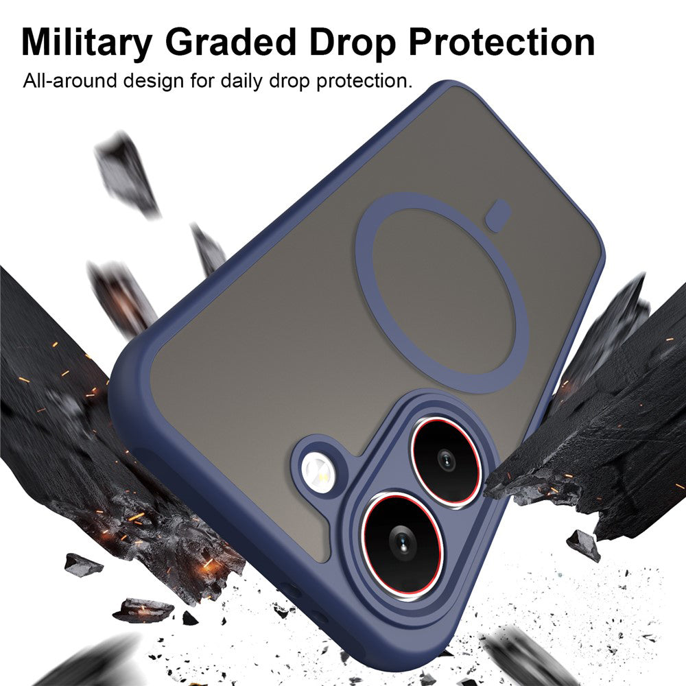 TechSuit Husa de protectie Techsuit HaloFrost II MagSafe compatibil cu Xiaomi Poco X8 Pro, Bleumarin – imagine 6