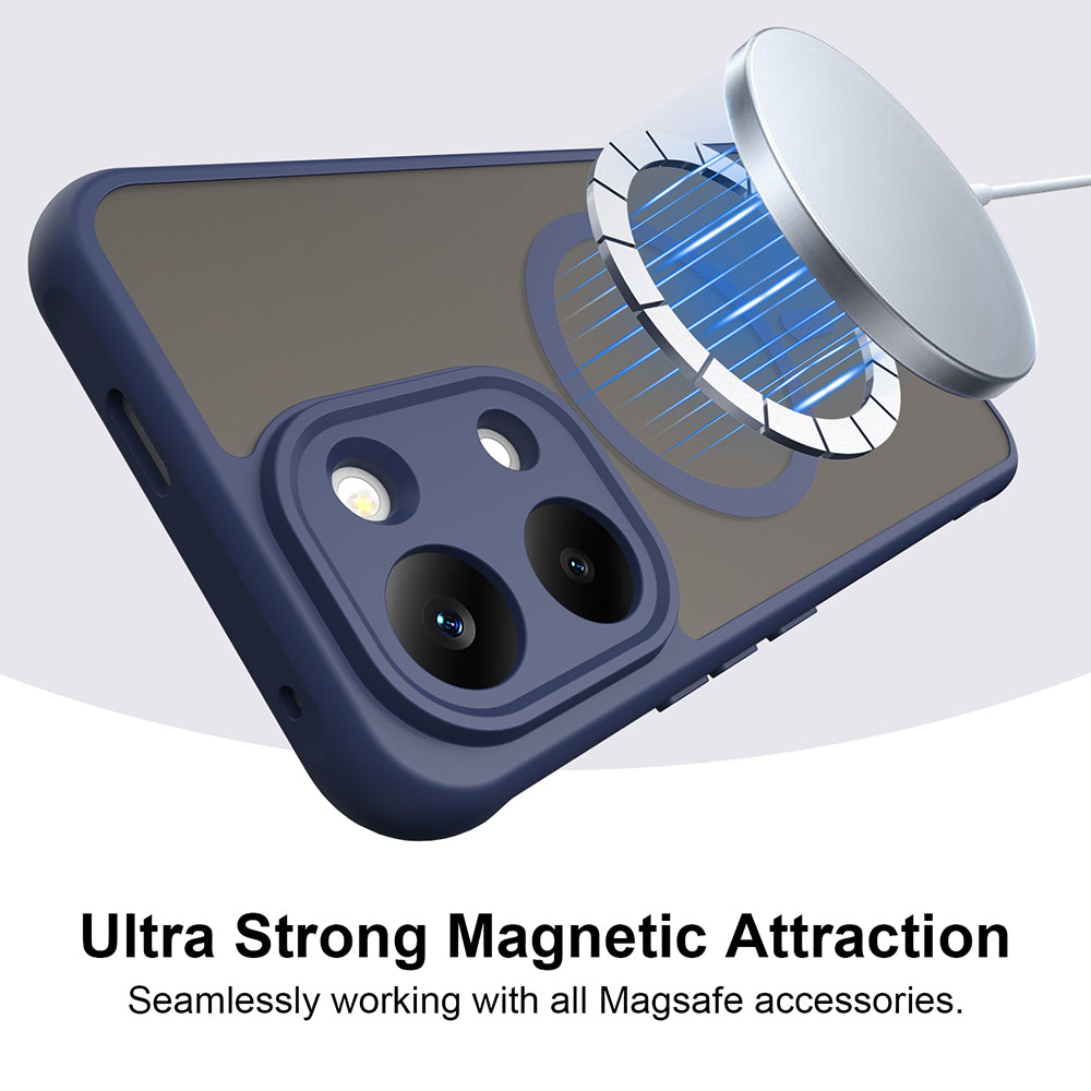 TechSuit Husa de protectie Techsuit HaloFrost II MagSafe compatibil cu Xiaomi Poco X8 Pro Max, Bleumarin – imagine 4