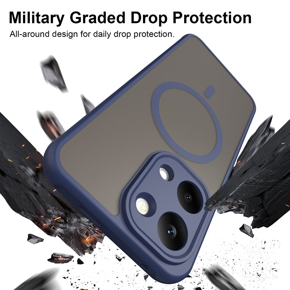TechSuit Husa de protectie Techsuit HaloFrost II MagSafe compatibil cu Xiaomi Poco X8 Pro Max, Bleumarin – imagine 6