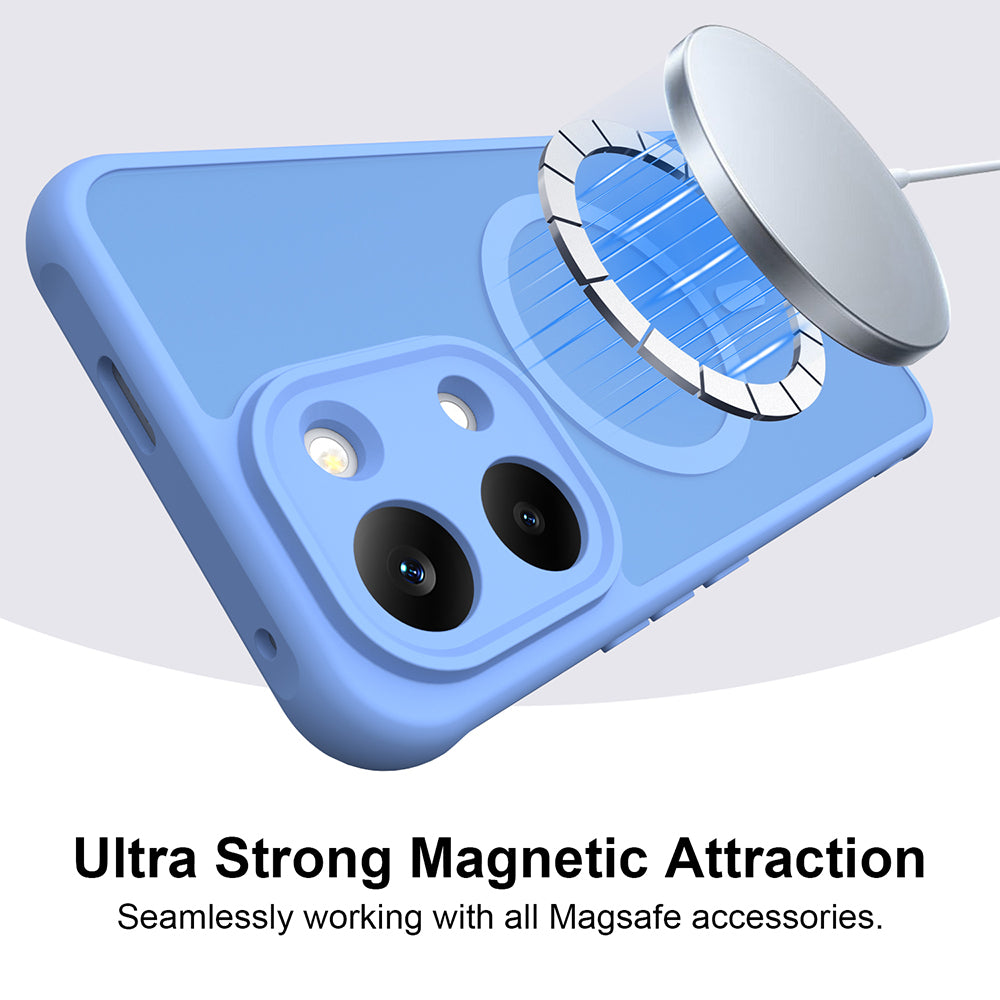 Husa de protectie Techsuit HaloFrost II MagSafe compatibil cu Xiaomi Poco X8 Pro Max, Albastru