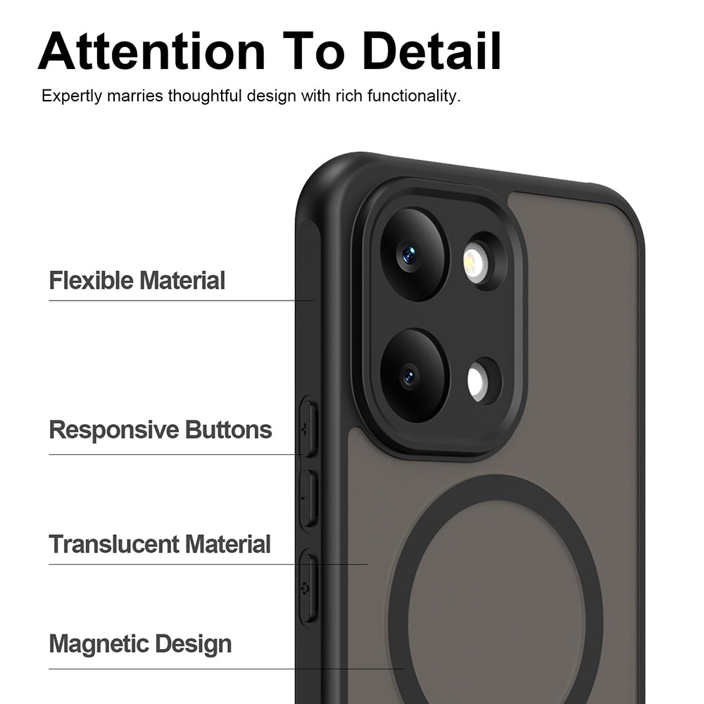 TechSuit Husa de protectie Techsuit HaloFrost II MagSafe compatibil cu Xiaomi Poco X8 Pro Max, Negru – imagine 3