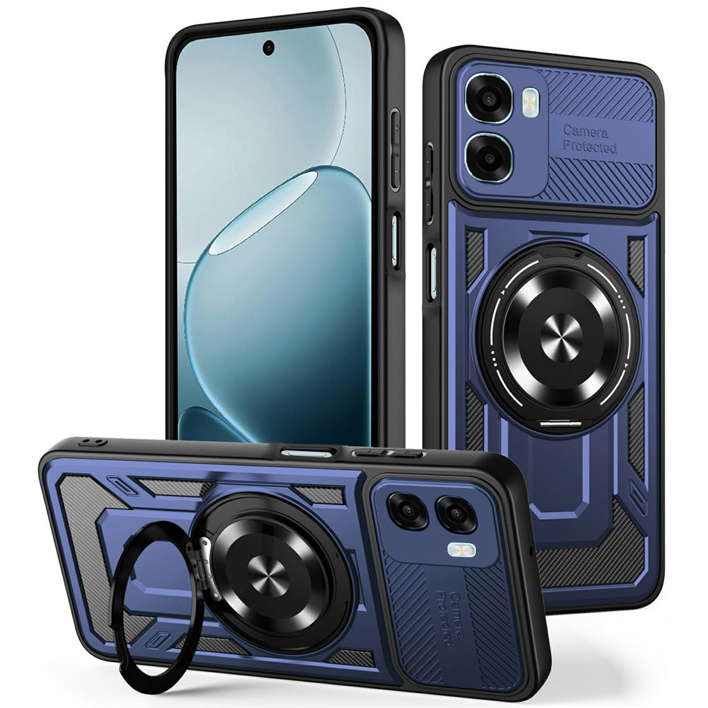 TechSuit Husa de protectie Techsuit RuggedCam compatibil cu Oppo A6x 4G / A6x 5G / A6k 4G, Albastru