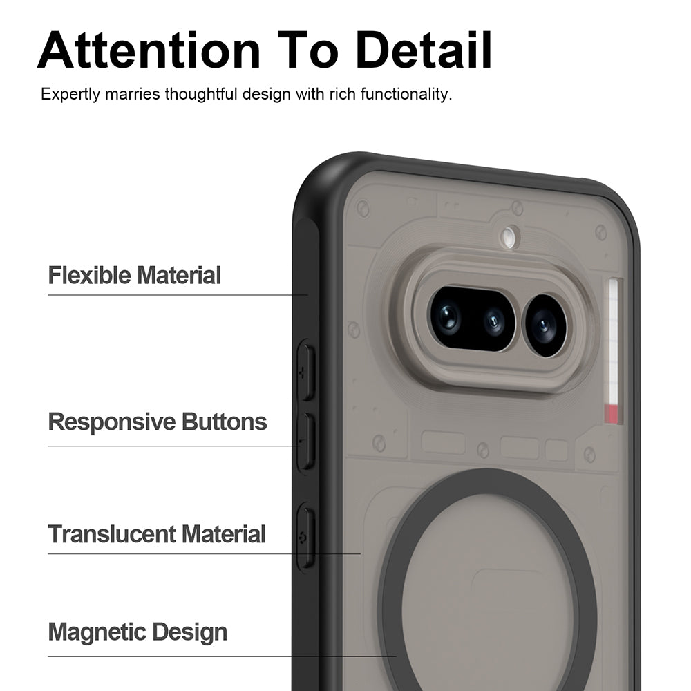 TechSuit Husa de protectie Techsuit HaloFrost II MagSafe compatibil cu Nothing Phone (4a) Pro, Negru – imagine 6