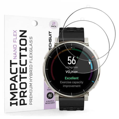 TechSuit Accesoriu smartwatch Techsuit Nano Flex (set de 2) compatibil cu Amazfit Active 3 Premium, Negru