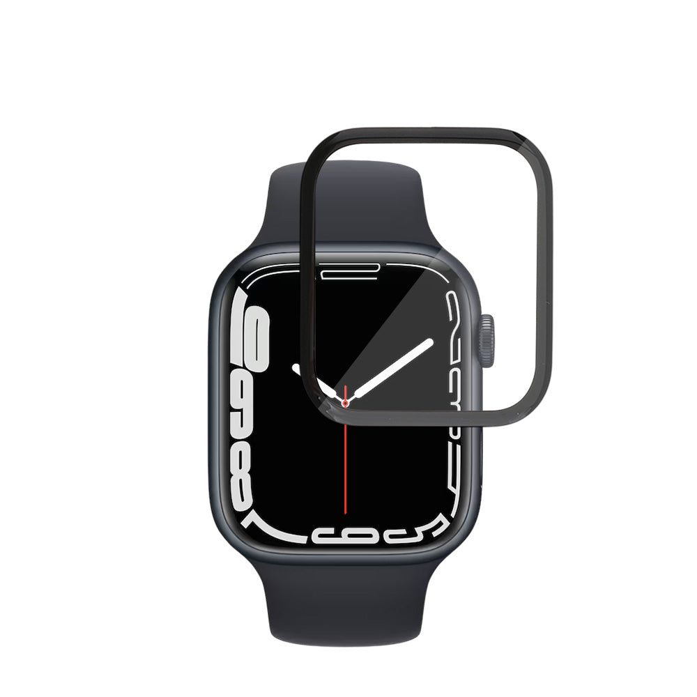 TechSuit Accesoriu smartwatch Techsuit Nano Flex (set de 2) compatibil cu Apple Watch 7 / 8 / 9 45mm, Negru – imagine 2