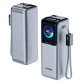 Ugreen Baterie externa Ugreen PB728 (75702B), with 2x Built-in USB-C Cable, USB, Type-C, Digital Display, 25000mAh, 200W