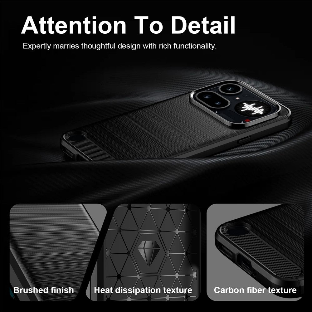TechSuit Husa de protectie Techsuit Carbon Silicone compatibil cu Nothing Phone (4a) Pro, Negru – imagine 4