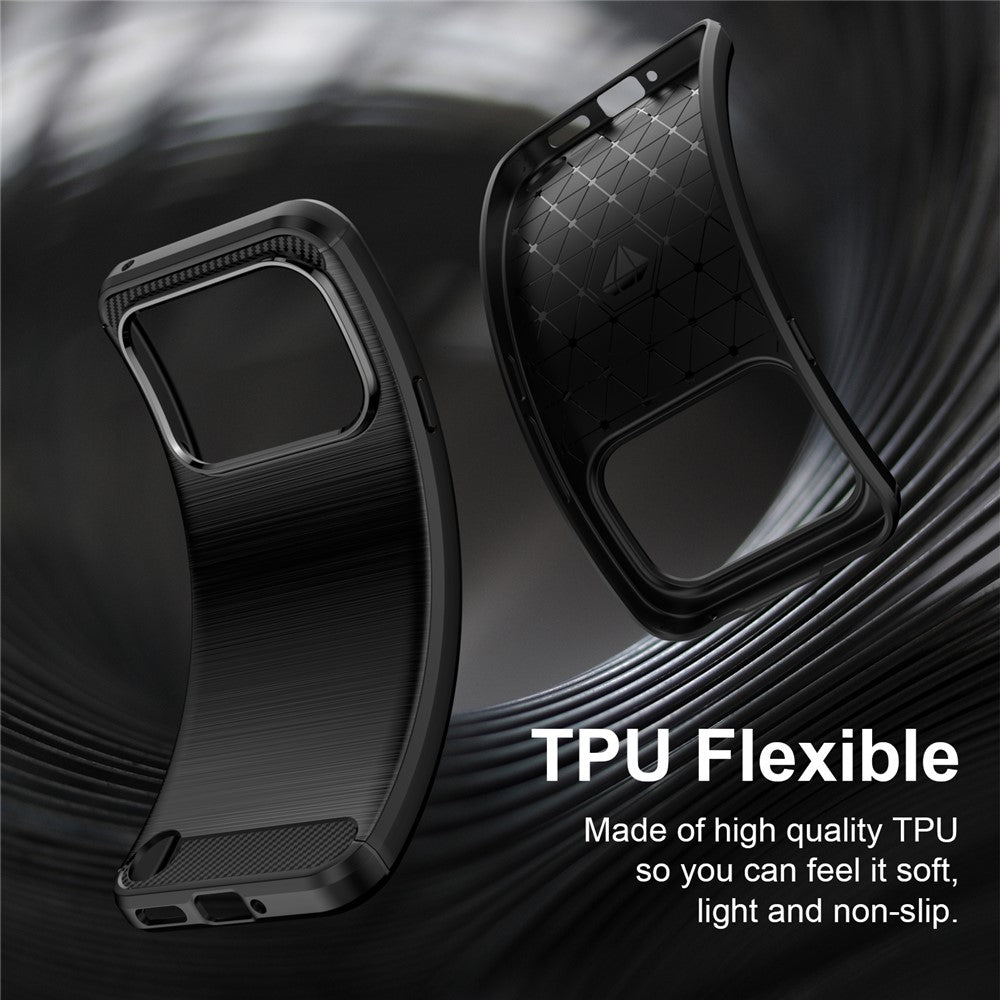 TechSuit Husa de protectie Techsuit Carbon Silicone compatibil cu Nothing Phone (4a) Pro, Negru – imagine 3