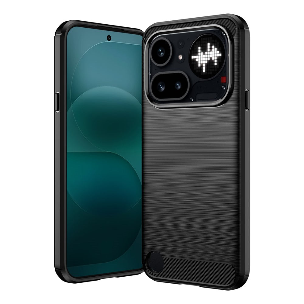 TechSuit Husa de protectie Techsuit Carbon Silicone compatibil cu Nothing Phone (4a) Pro, Negru