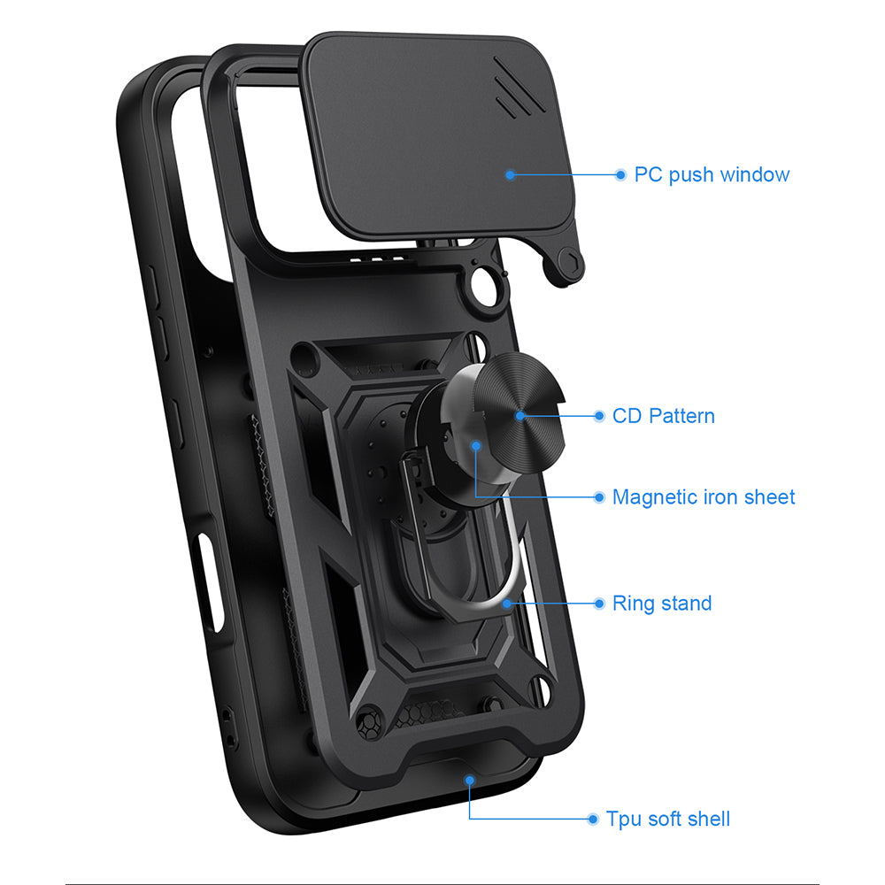 TechSuit Husa de protectie Techsuit CamShield Series compatibil cu Honor 600 / 600 Pro, Negru – imagine 3