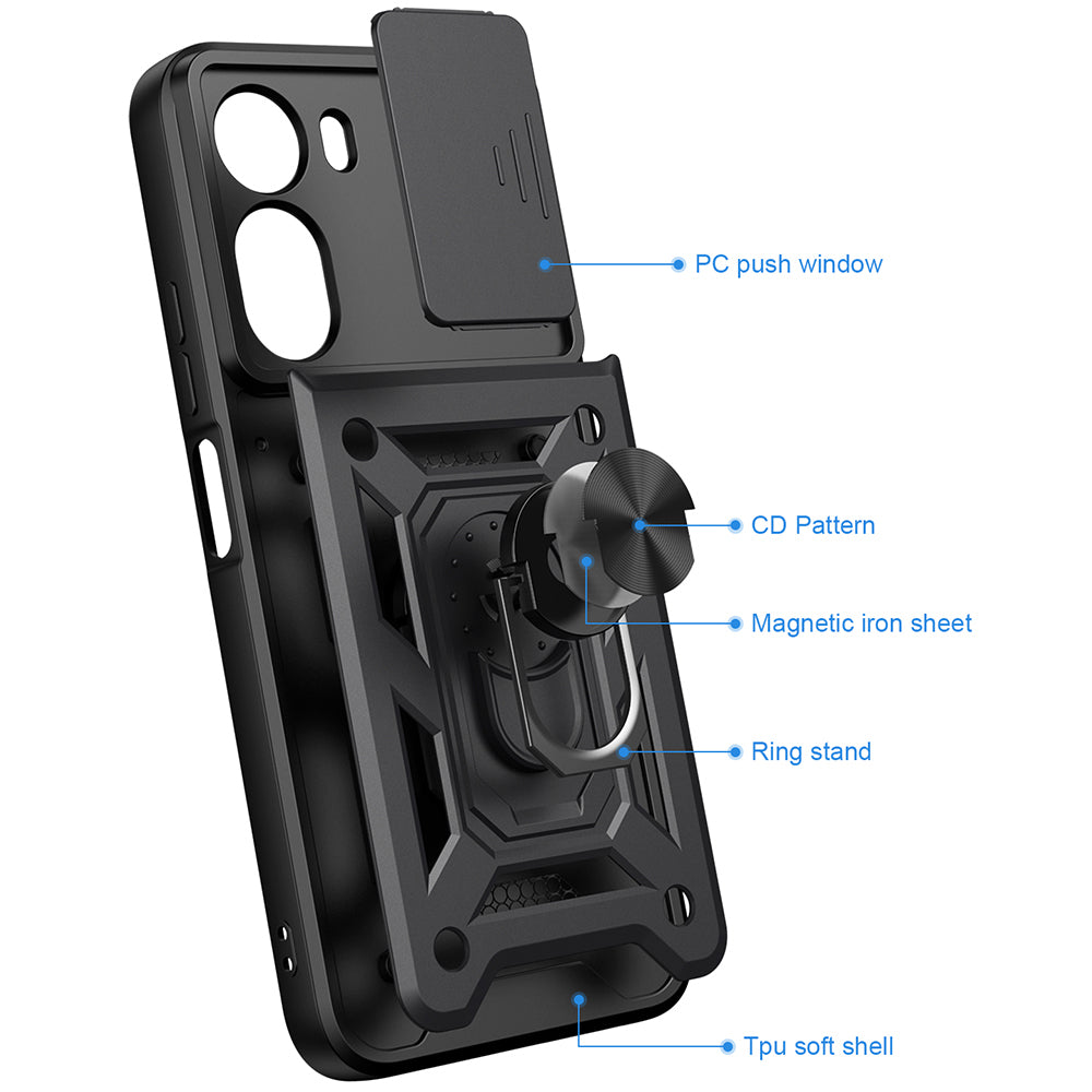 TechSuit Husa de protectie Techsuit CamShield Series compatibil cu Xiaomi Redmi A7 Pro 4G, Negru – imagine 3