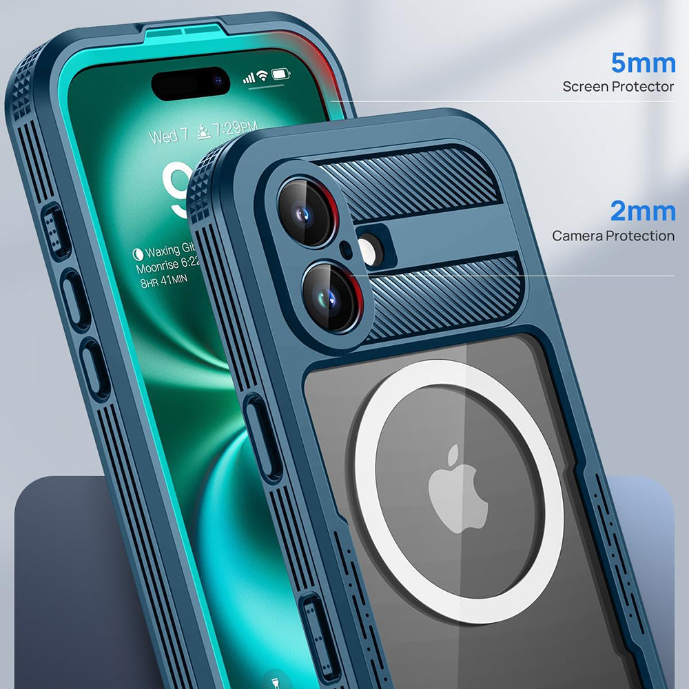 Husa de protectie ShellBox compatibil cu iPhone 16, Negru