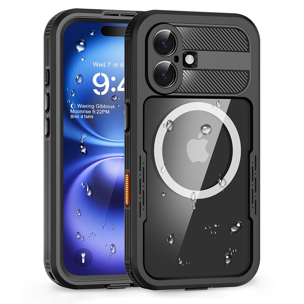 Husa de protectie ShellBox compatibil cu iPhone 16, Negru
