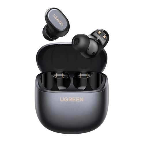 Ugreen Casti Ugreen Dots (75628), Bluetooth 6.0, Hi-Fi Sound, ENC Noise Reduction, HD Calls, IPX5, 500mAh, App, Negru