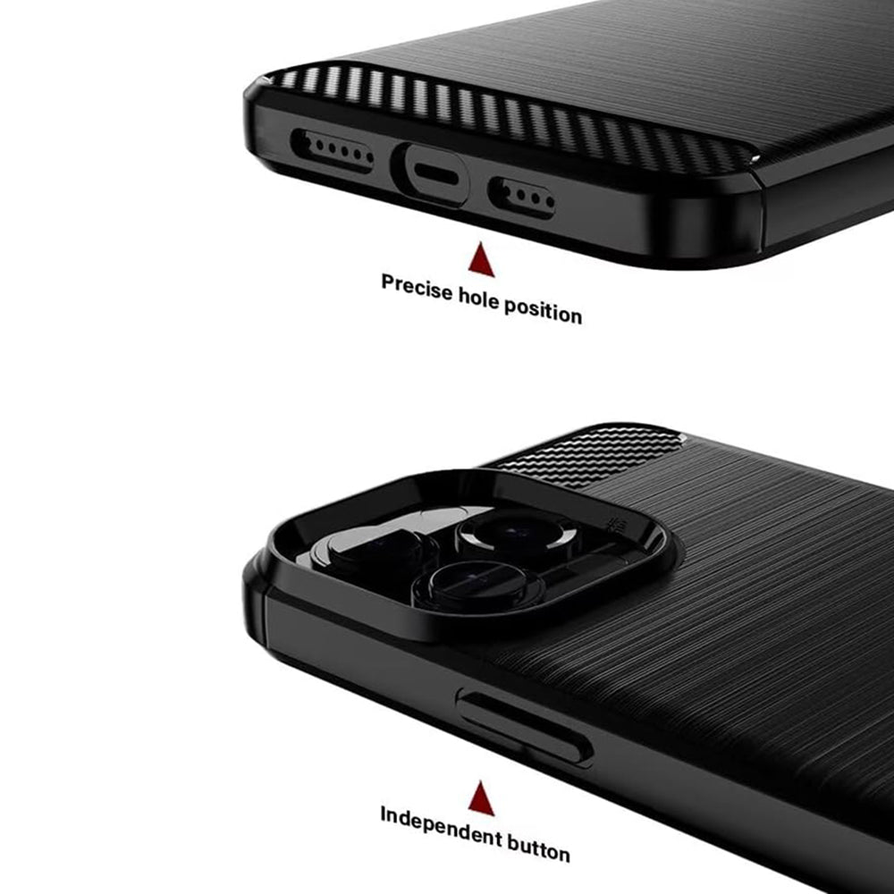 TechSuit Husa de protectie Techsuit Carbon Silicone compatibil cu Oppo A6 4G / A6x 4G / A6x 5G / A6k 4G, Albastru – imag