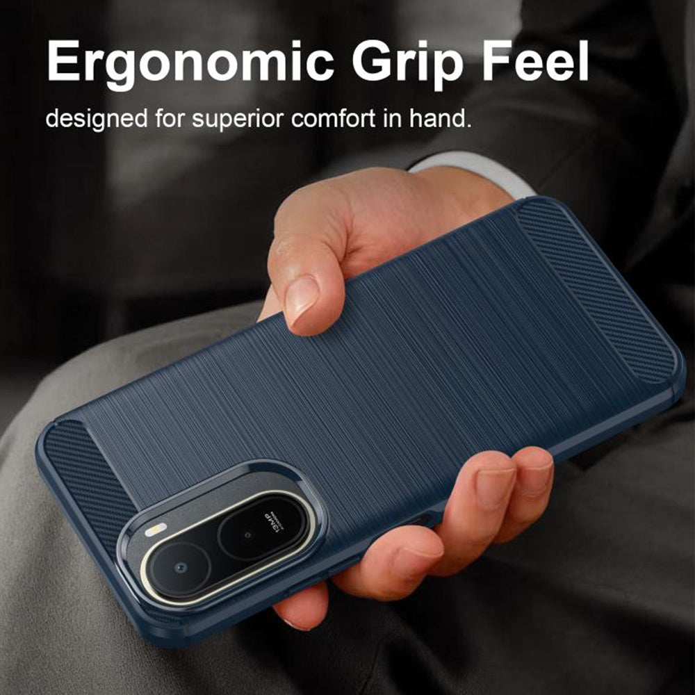 TechSuit Husa de protectie Techsuit Carbon Silicone compatibil cu Xiaomi Redmi A7 Pro 4G, Albastru – imagine 6