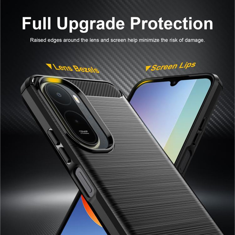 TechSuit Husa de protectie Techsuit Carbon Silicone compatibil cu Xiaomi Redmi A7 Pro 4G, Negru – imagine 5