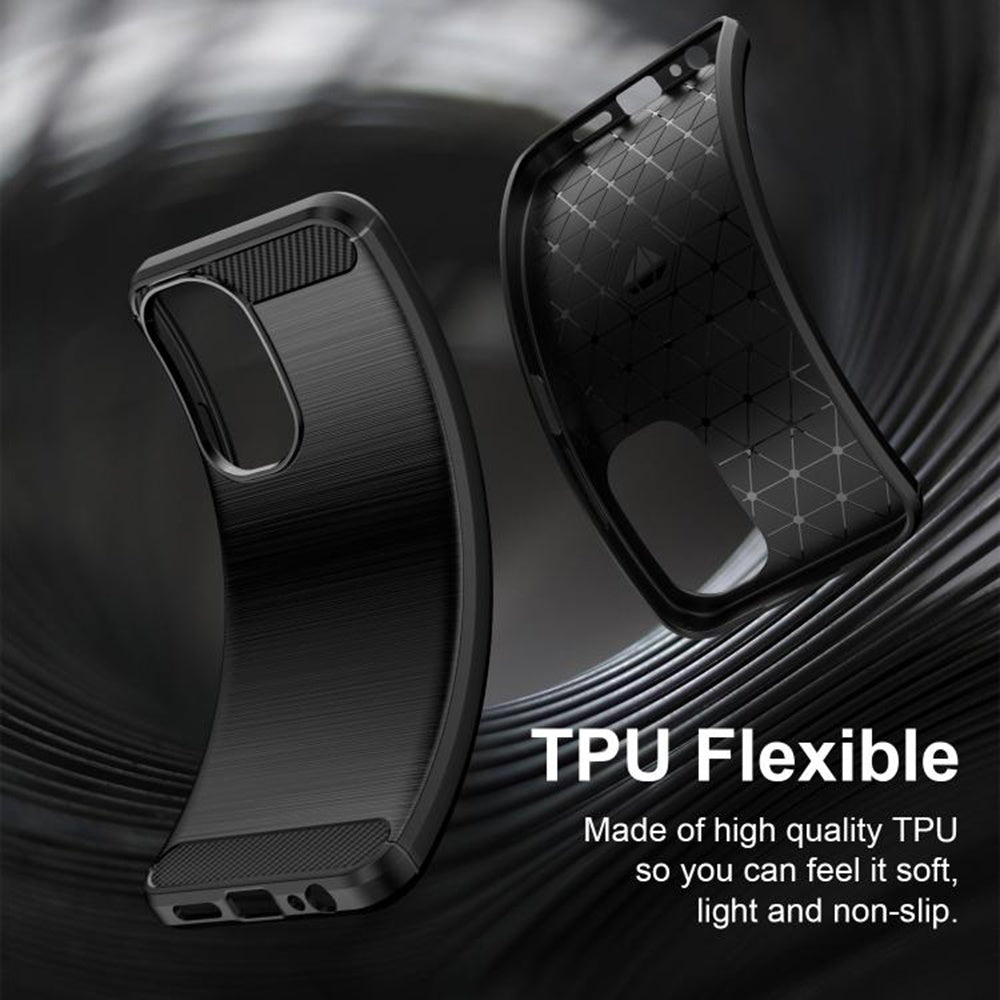 TechSuit Husa de protectie Techsuit Carbon Silicone compatibil cu Xiaomi Redmi A7 Pro 4G, Negru – imagine 3