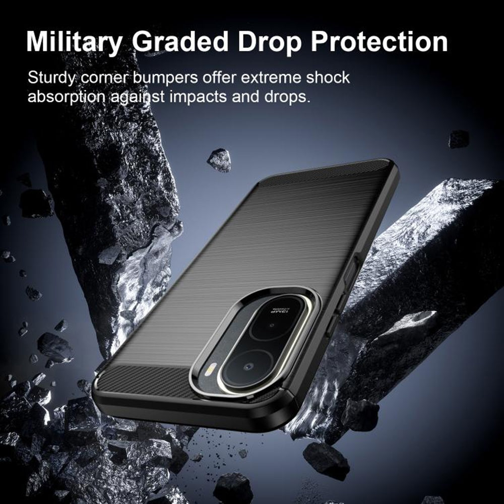 TechSuit Husa de protectie Techsuit Carbon Silicone compatibil cu Xiaomi Redmi A7 Pro 4G, Negru – imagine 6