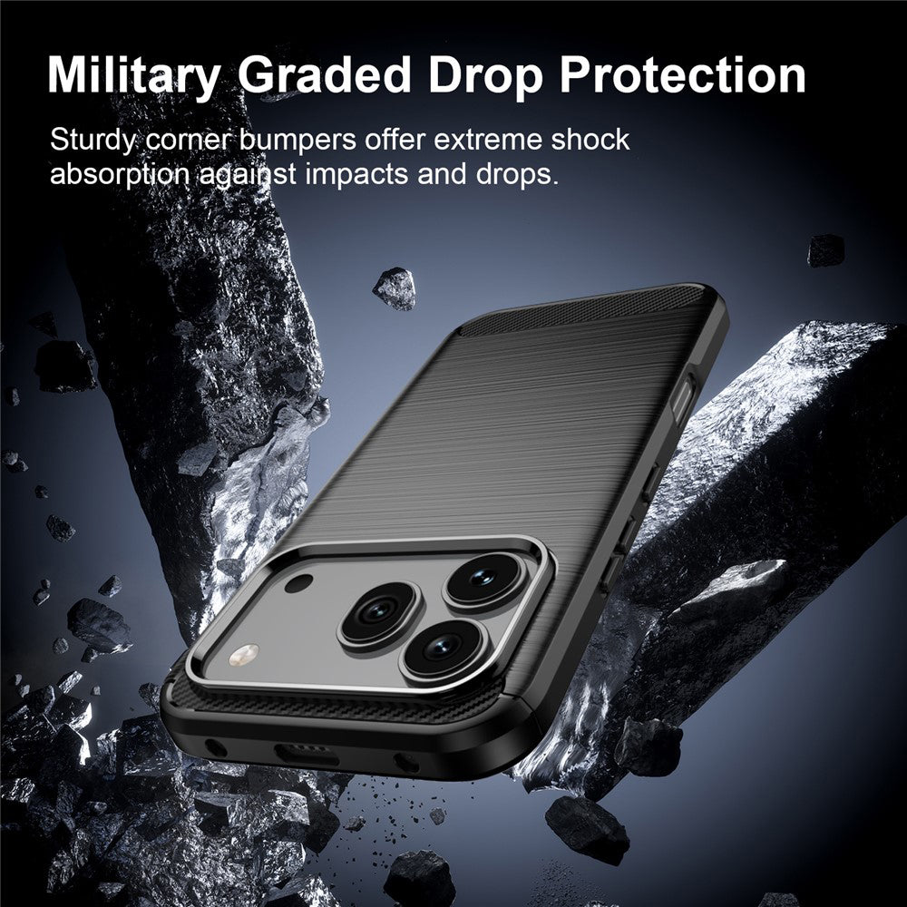 TechSuit Husa de protectie Techsuit Carbon Silicone compatibil cu Honor 600 / 600 Pro, Negru – imagine 2