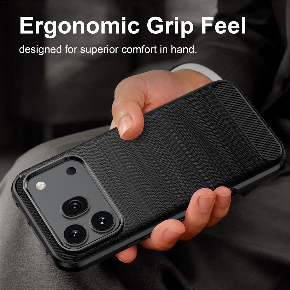 TechSuit Husa de protectie Techsuit Carbon Silicone compatibil cu Honor 600 / 600 Pro, Negru – imagine 6