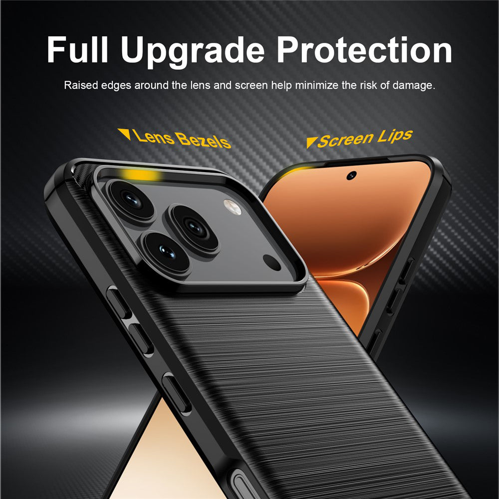 TechSuit Husa de protectie Techsuit Carbon Silicone compatibil cu Honor 600 / 600 Pro, Negru – imagine 4