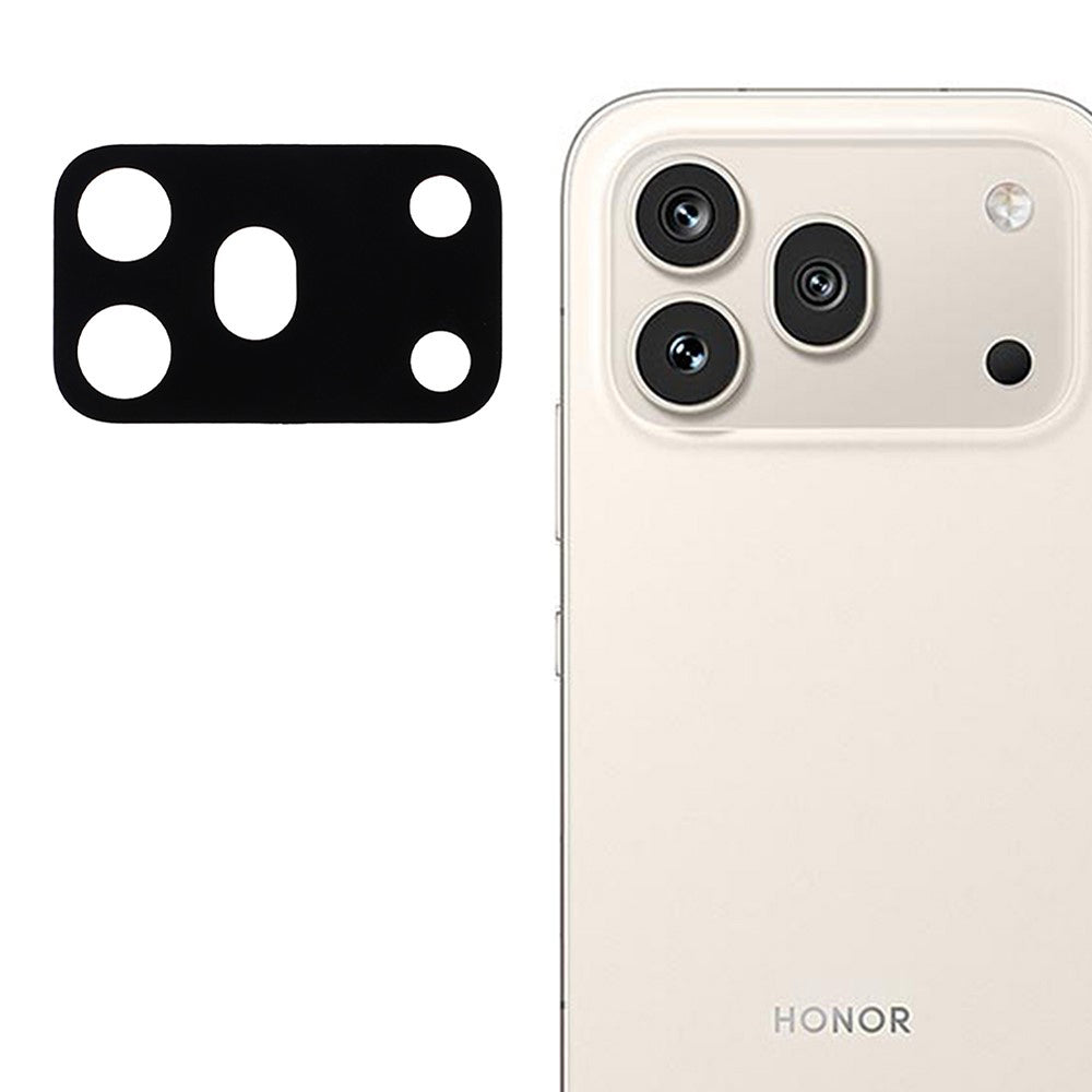 Folie Camera pentru Honor 600 Pro - Techsuit Full Camera Glass - Black