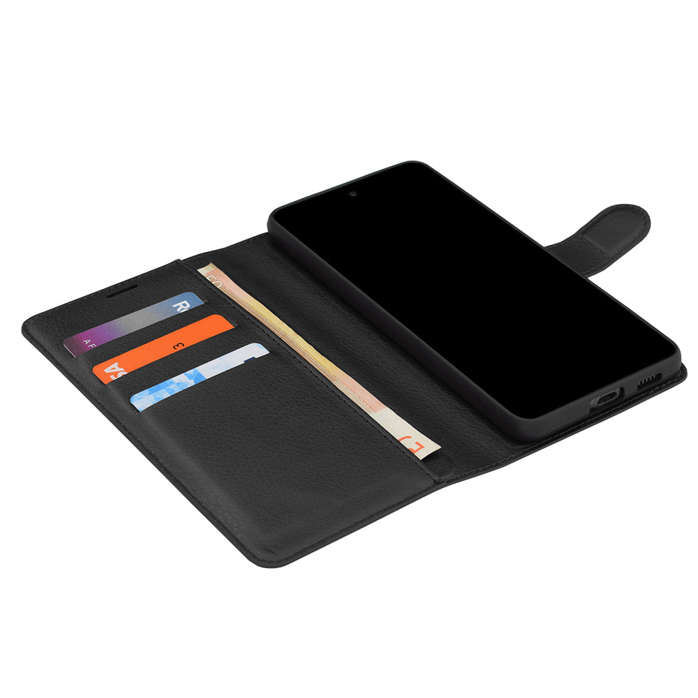 TechSuit Husa de protectie Techsuit Leather Folio compatibil cu OnePlus Nord CE5, Negru – imagine 3