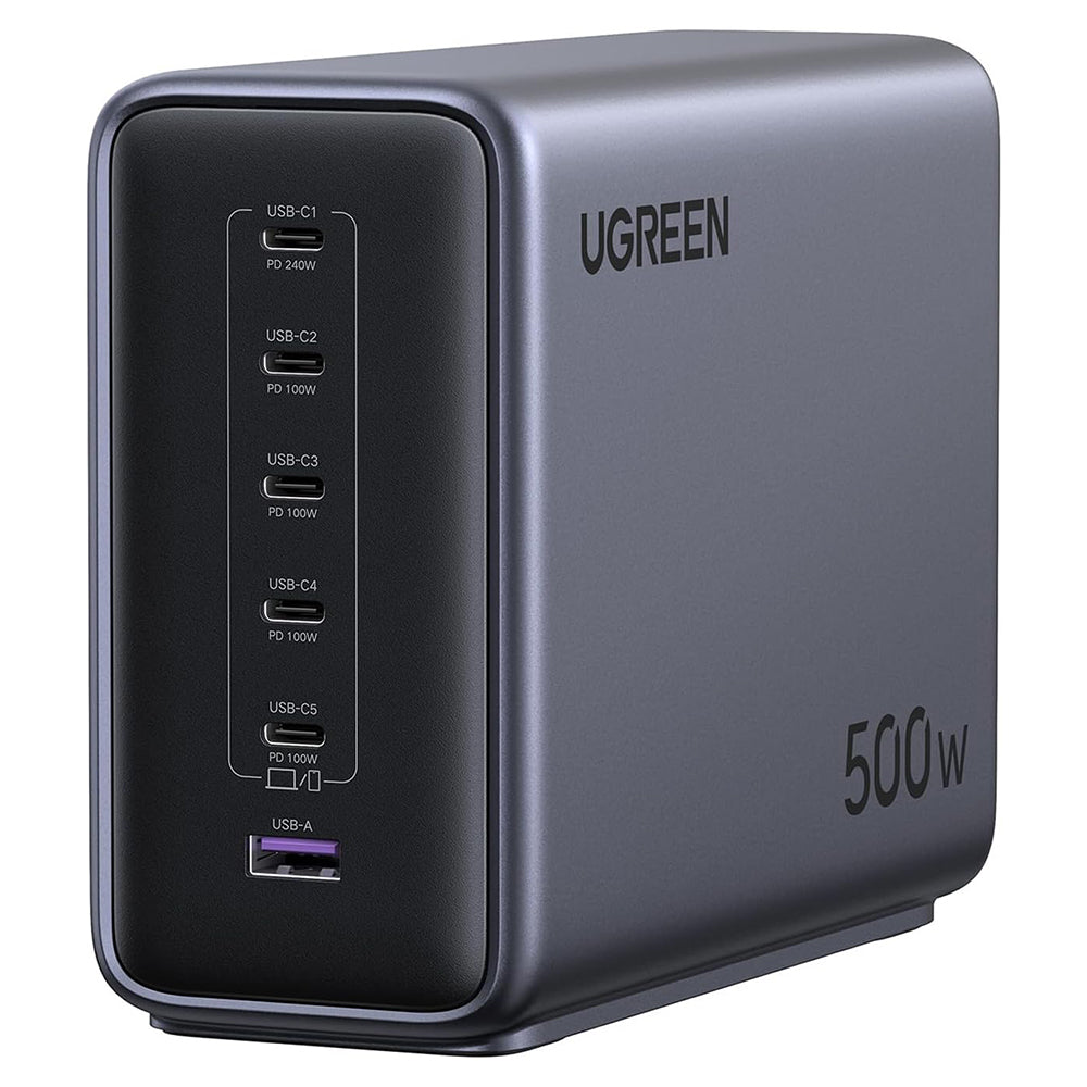 Ugreen Incarcator Ugreen Charging Station Nexode X759 (55550), GaN, Fast Charge, USB, 5x Type-C, PD 3.1, 500W, 2m, Gri
