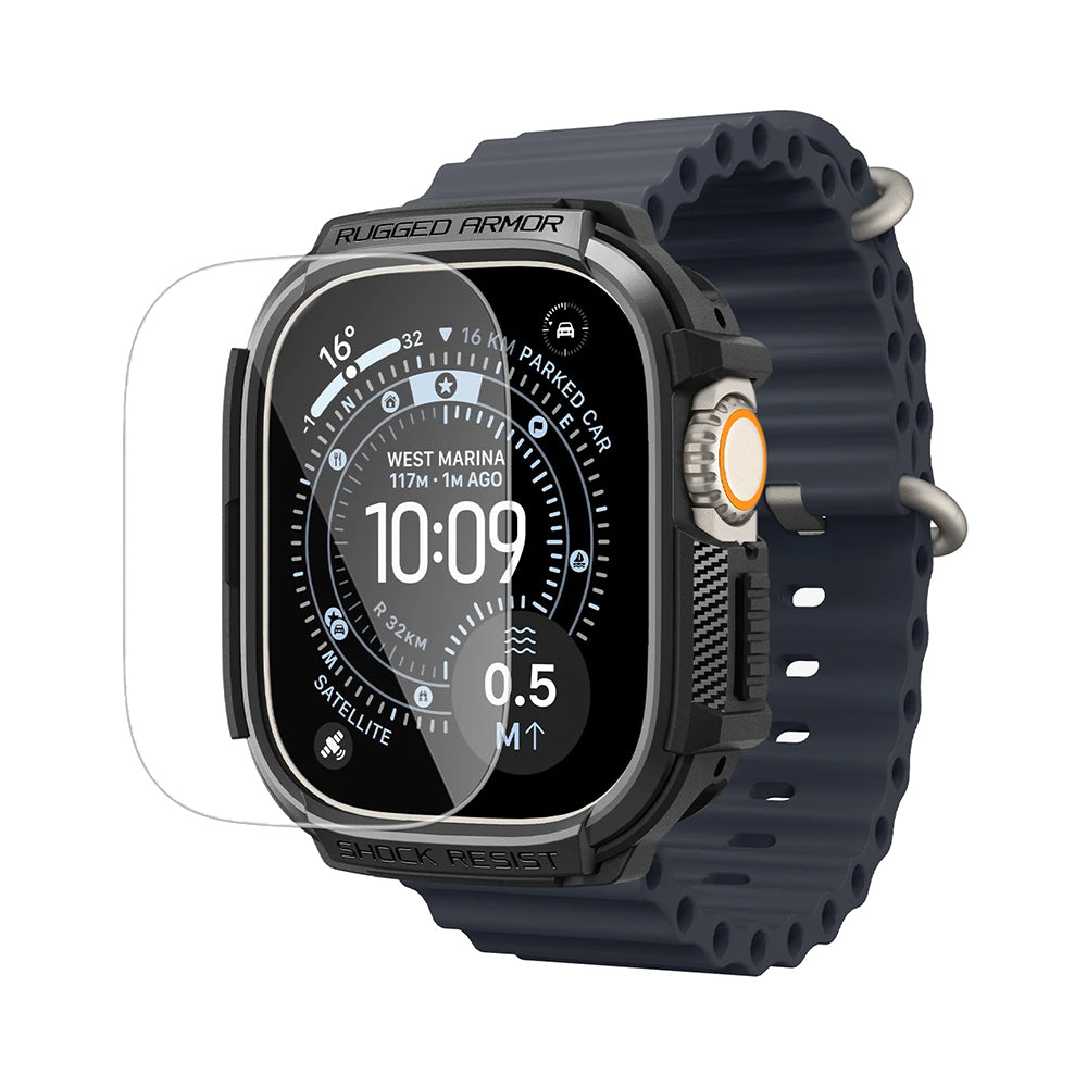 Folie de protectie smartwatch Apple Watch Ultra / Ultra 2 / Ultra 3, Negru