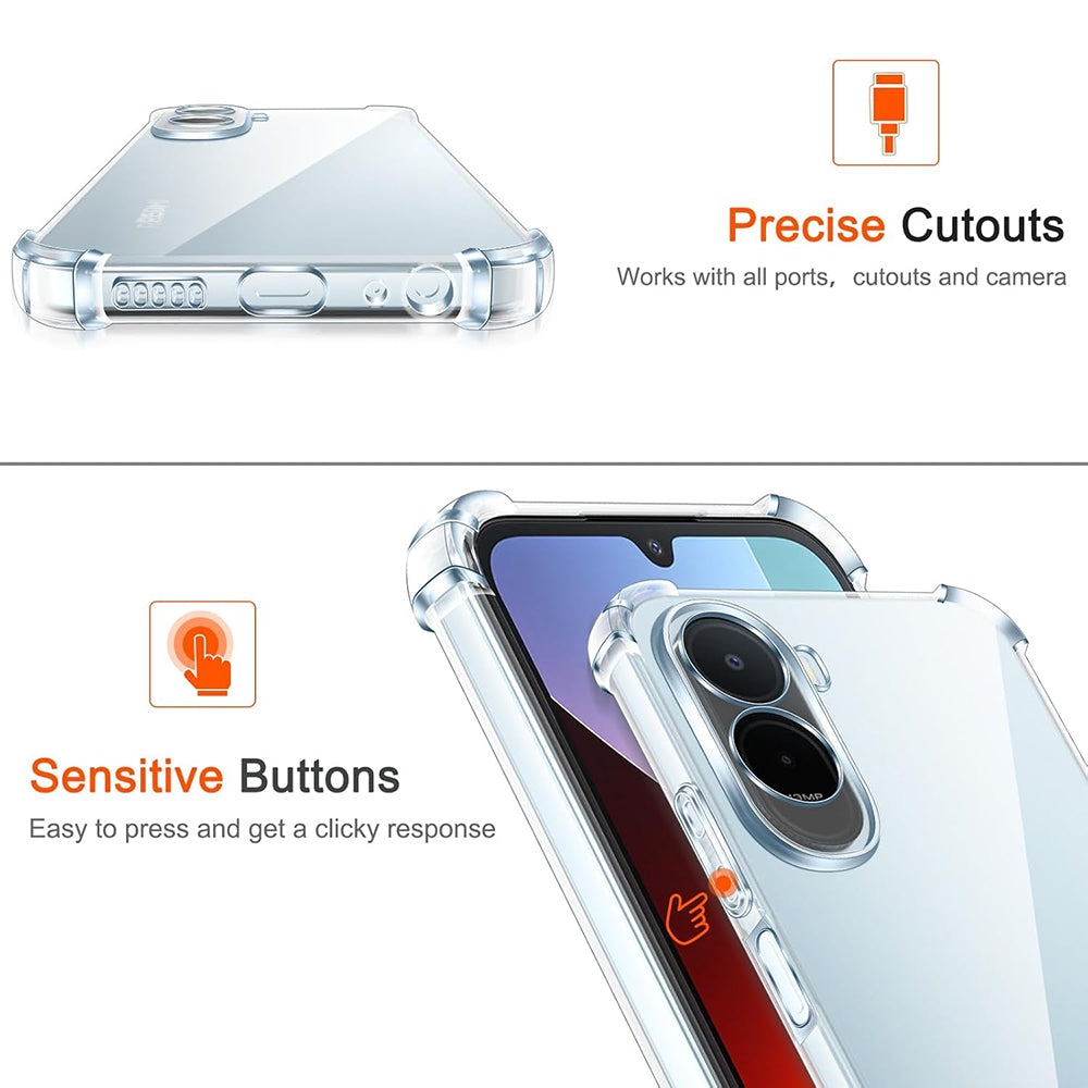 TechSuit Husa de protectie Techsuit Shockproof Clear Silicone compatibil cu Xiaomi Redmi A7 Pro 4G, Transparent – imagin