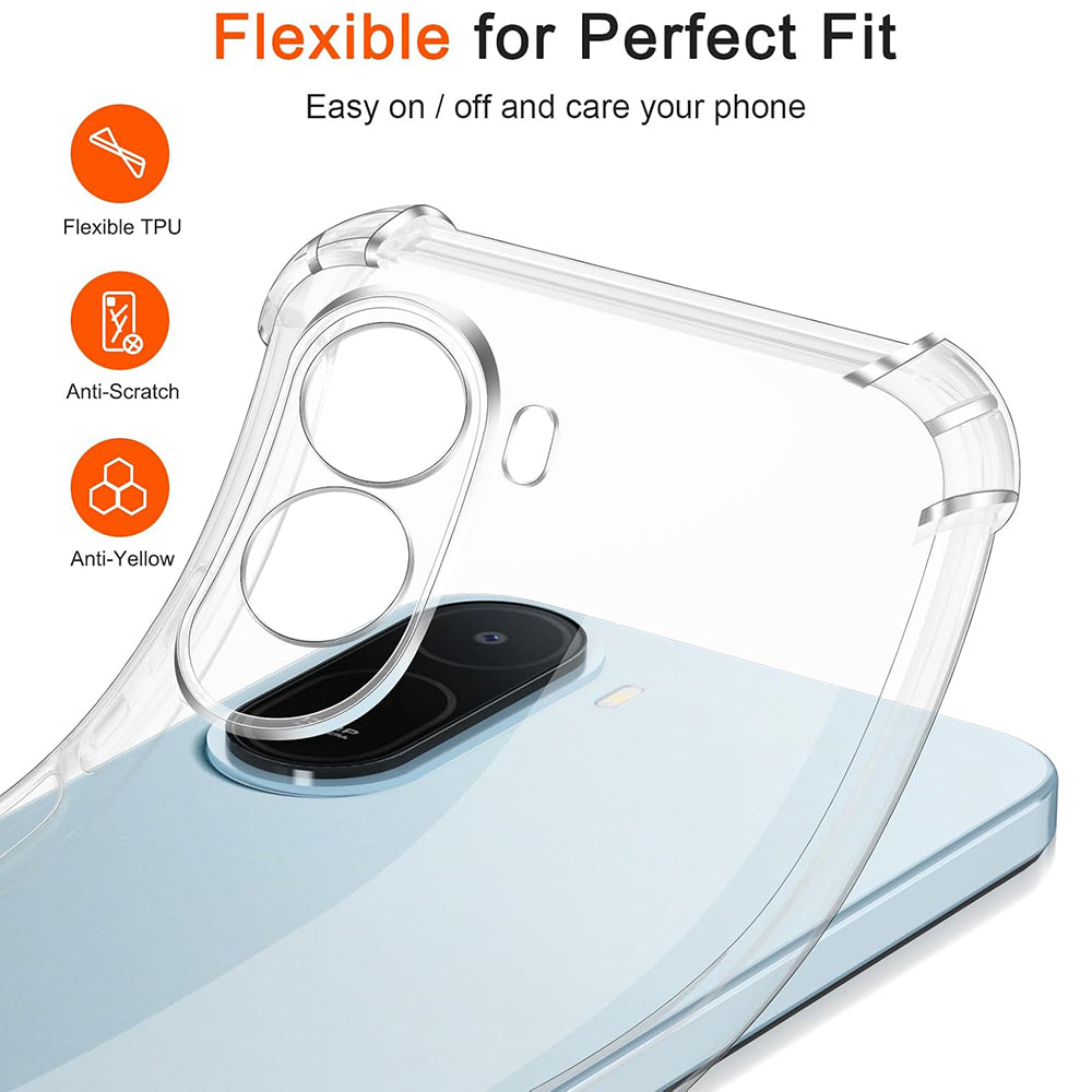 TechSuit Husa de protectie Techsuit Shockproof Clear Silicone compatibil cu Xiaomi Redmi A7 Pro 4G, Transparent – imagin