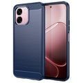 TechSuit Husa de protectie Techsuit Carbon Silicone compatibil cu Oppo A6 4G / A6x 4G / A6x 5G / A6k 4G, Albastru