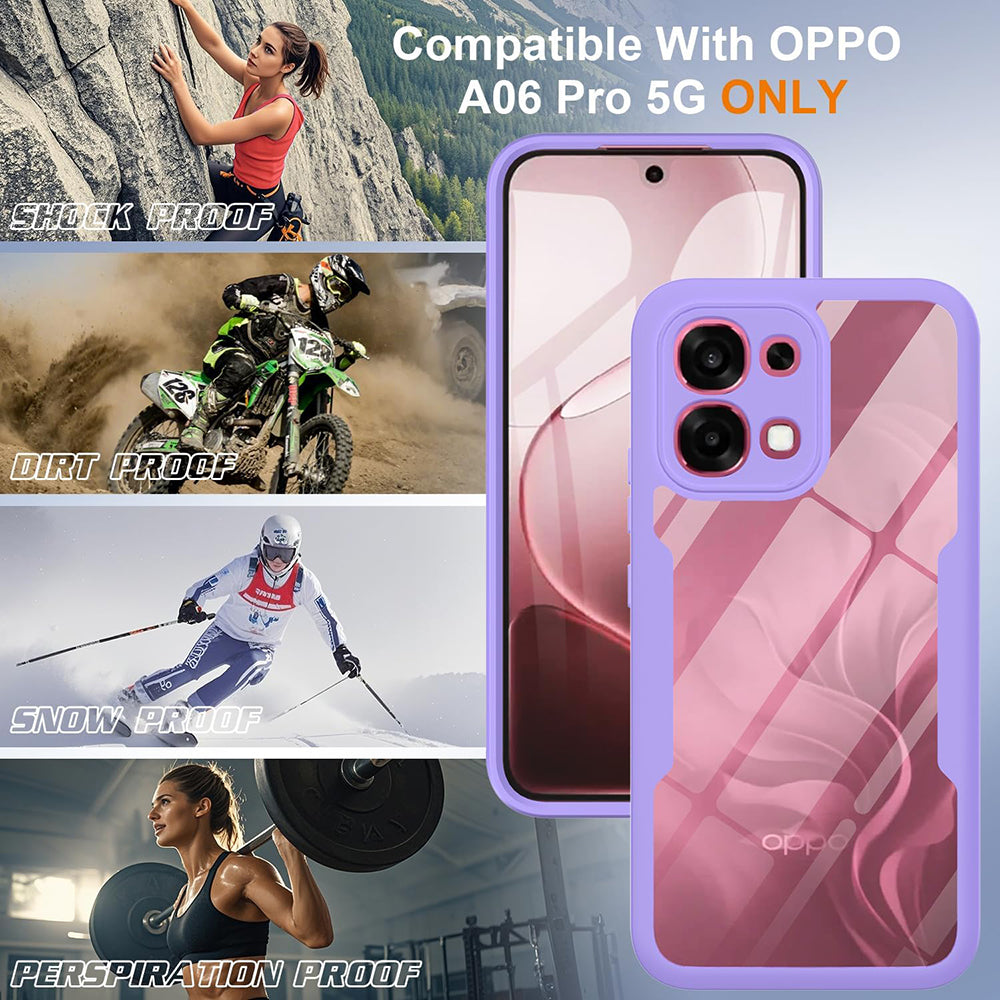 Husa de protectie Techsuit ColorVerse 360 Series compatibil cu Oppo A6 Pro 4G / A6 Pro 5G, Mov
