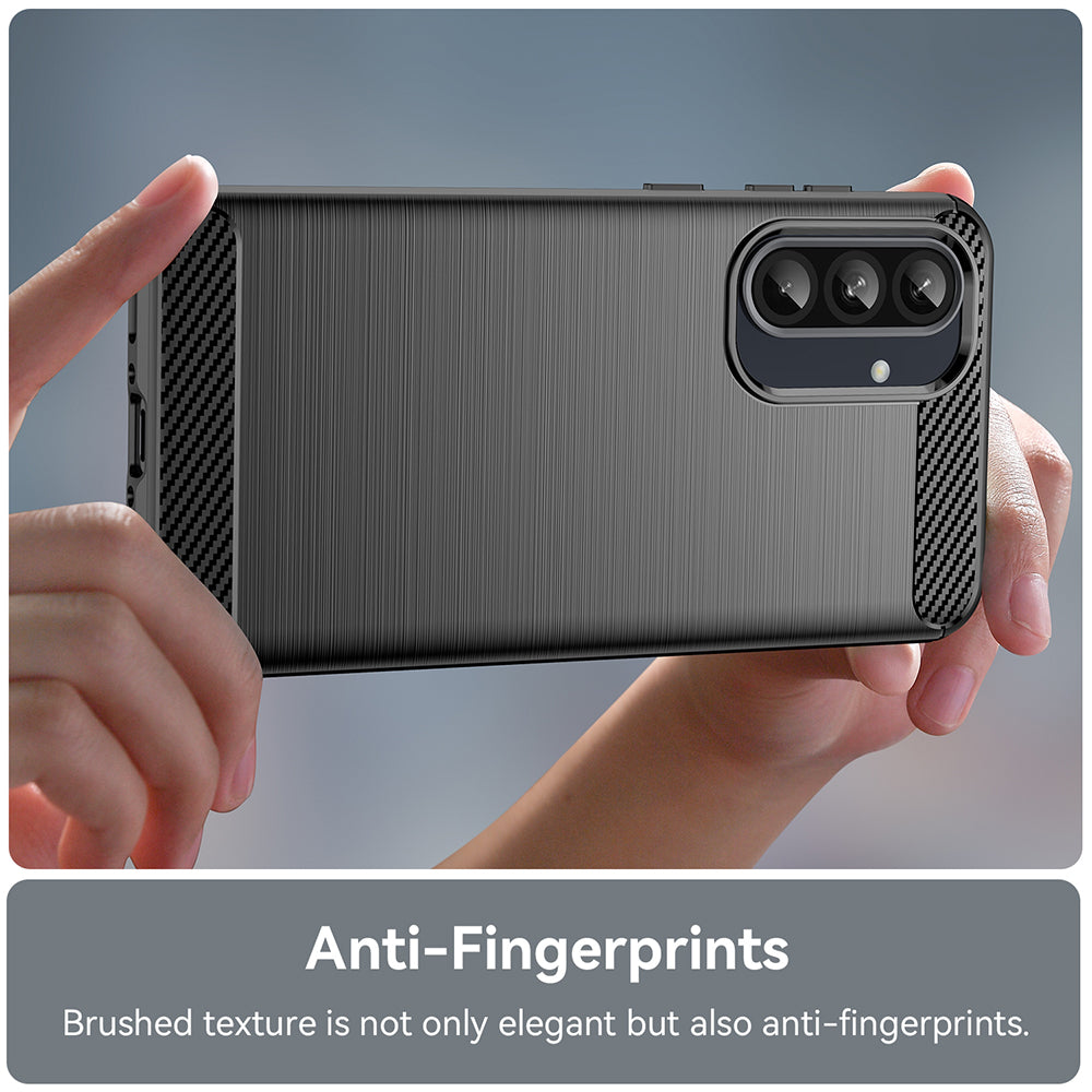 TechSuit Husa de protectie Techsuit Carbon Silicone compatibil cu Samsung Galaxy A27 5G, Negru – imagine 2