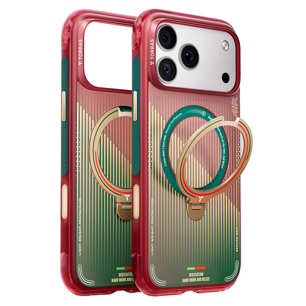 Torras Husa de protectie Torras Ostand Q3 Air Series compatibil cu iPhone 17 Pro, Glory Slash