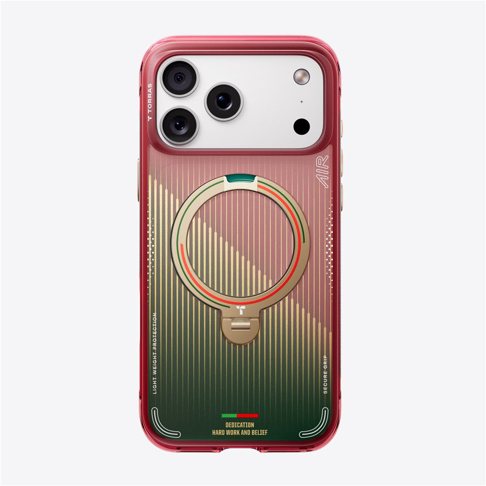 Torras Husa de protectie Torras Ostand Q3 Air Series compatibil cu iPhone 17 Pro, Glory Slash – imagine 5