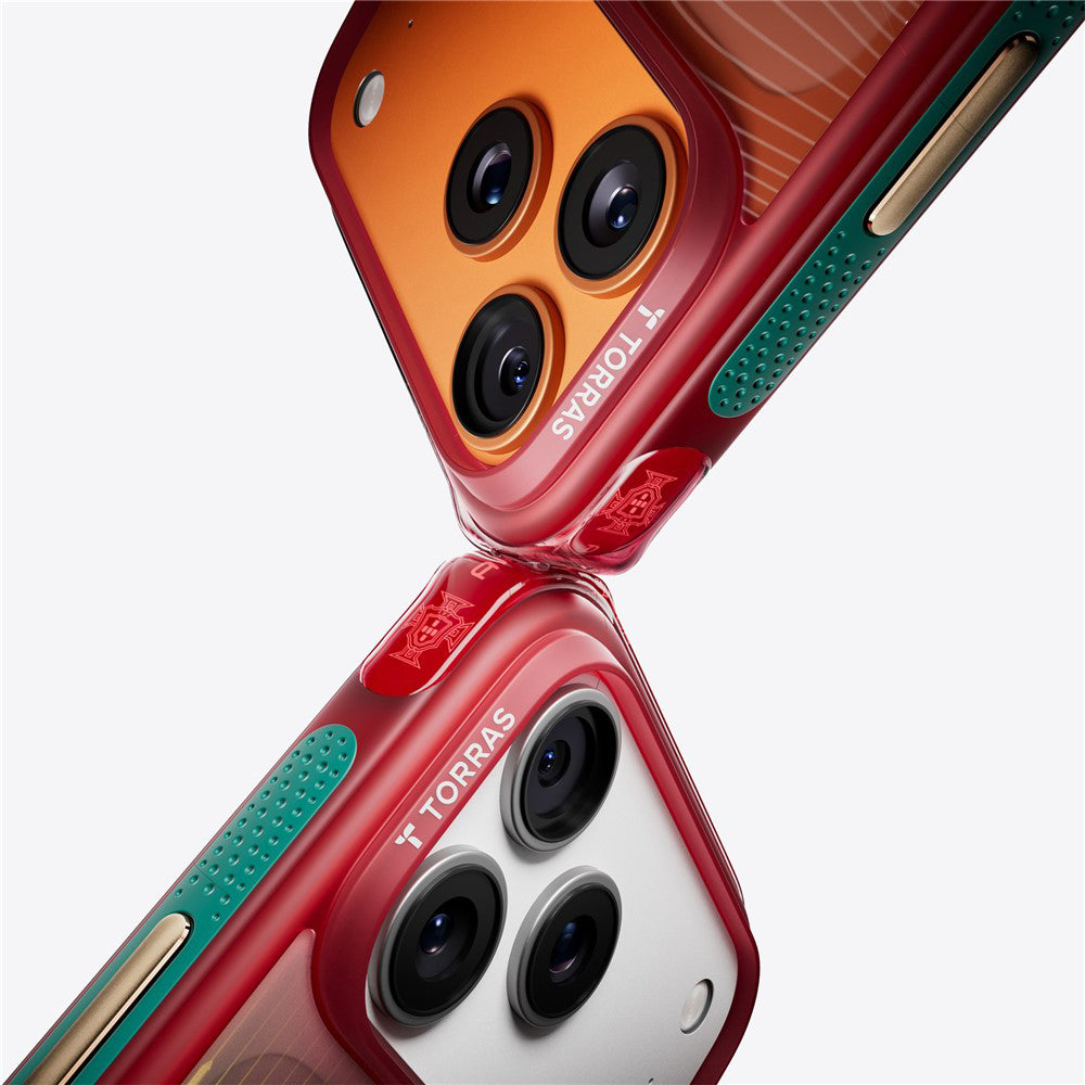 Torras Husa de protectie Torras Ostand Q3 Air Series compatibil cu iPhone 17 Pro, Glory Slash – imagine 6