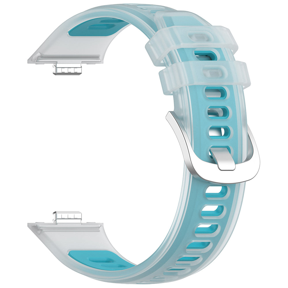 Curea smartwatch Techsuit compatibil cu Huawei Watch Fit 3 / Fit 4 / Fit 5, Turcoaz
