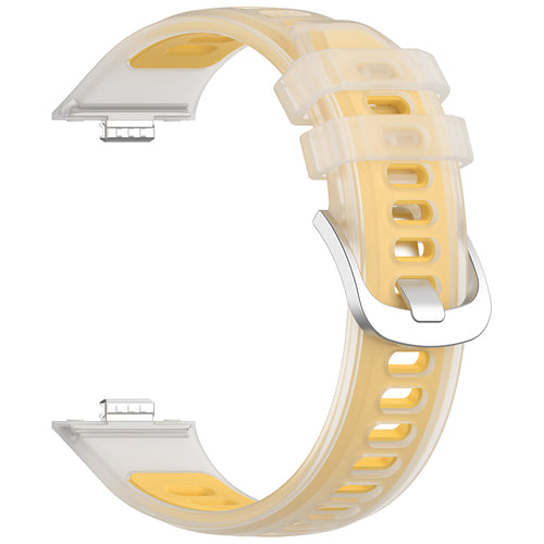 Curea smartwatch Techsuit Huawei compatibil cu Fit 3 / Fit 4 / Fit 5, Galben